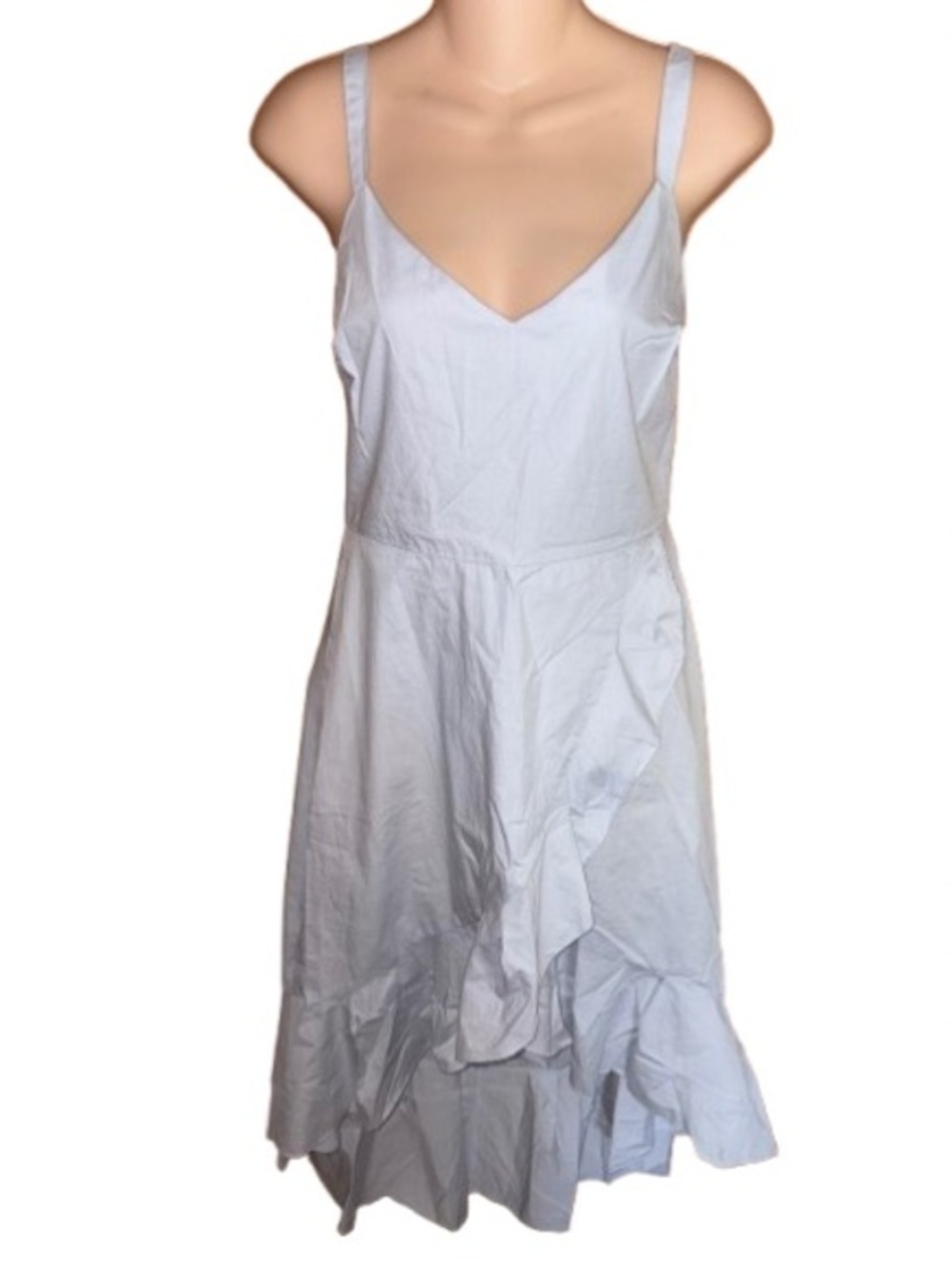 Lush Light Blue High-Low Ruffle Sundress size M